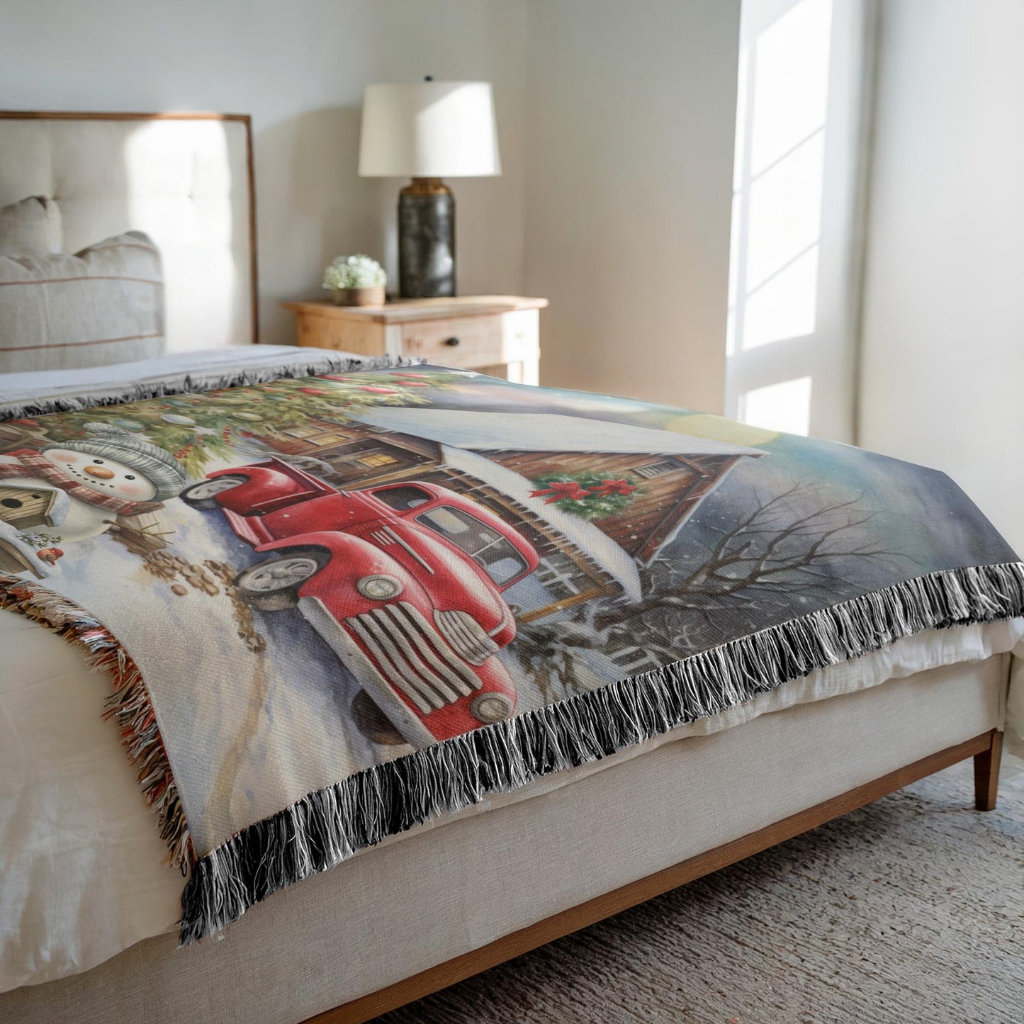 Vintage Holiday Magic Woven Blankets - ZumBuys