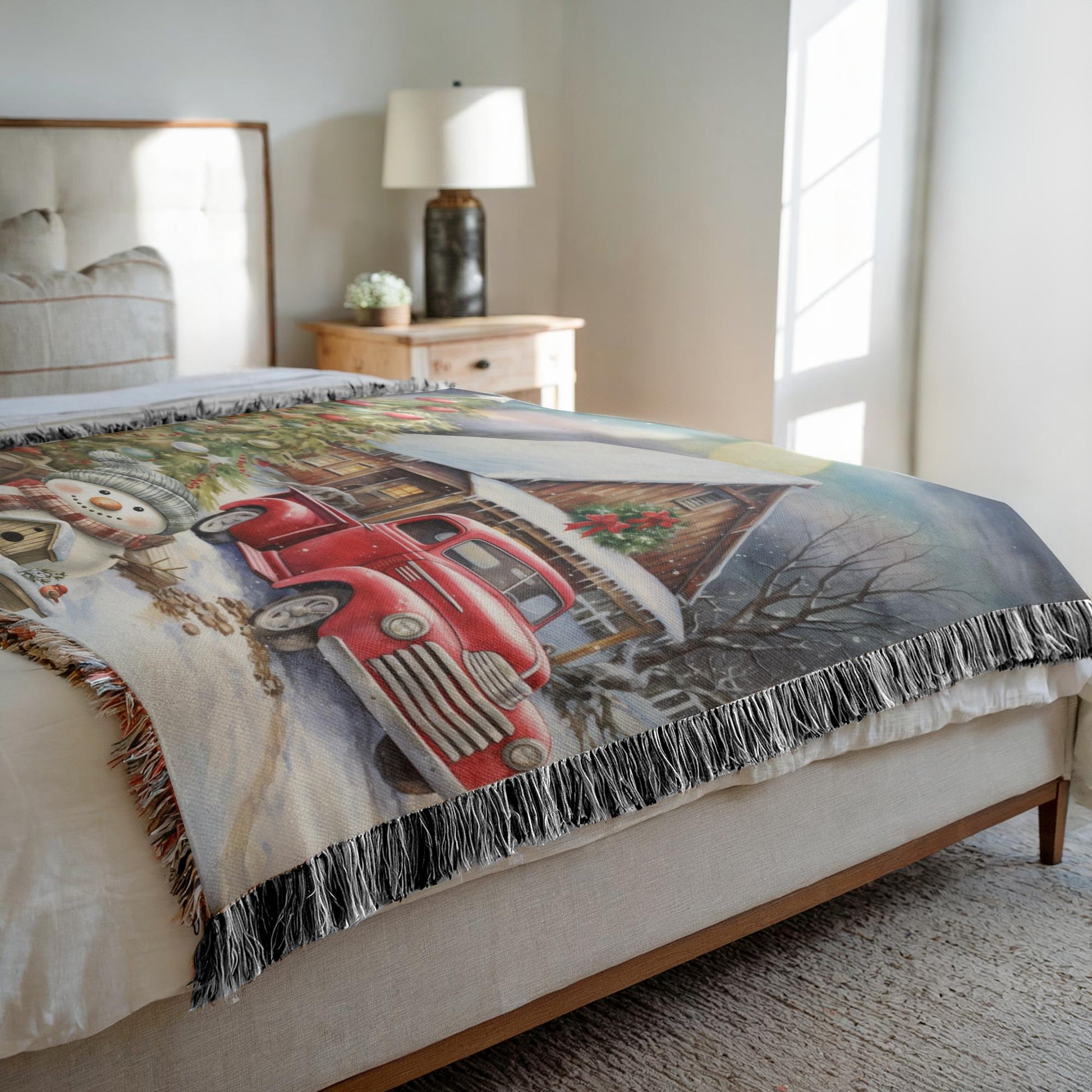 Vintage Holiday Magic Woven Blankets - ZumBuys