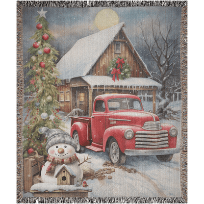 Vintage Holiday Magic Woven Blankets - ZumBuys