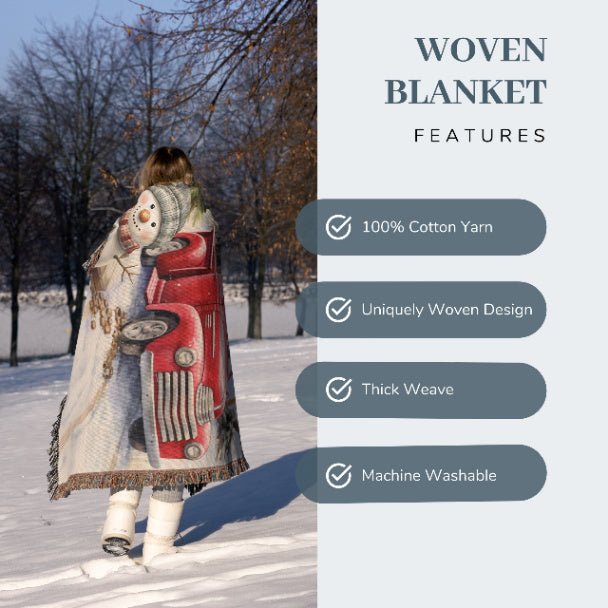 Vintage Holiday Magic Woven Blankets - ZumBuys