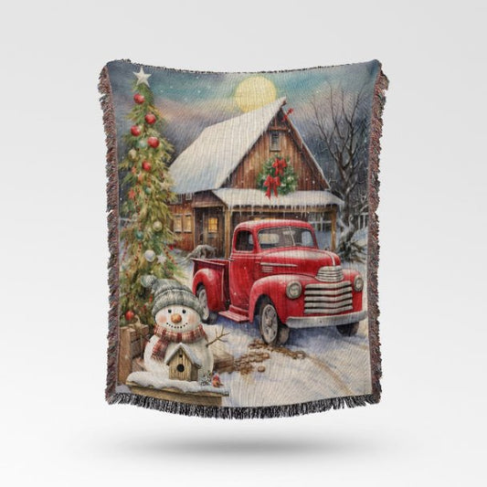 Vintage Holiday Magic Woven Blankets - ZumBuys