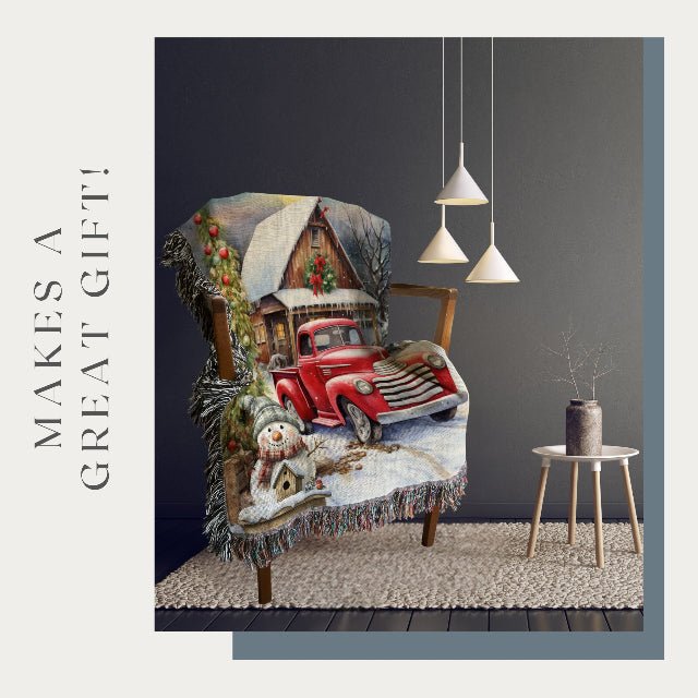 Vintage Holiday Magic Woven Blankets - ZumBuys