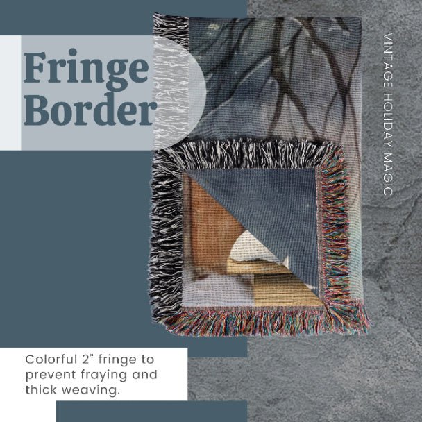 Vintage Holiday Magic Woven Blankets - ZumBuys