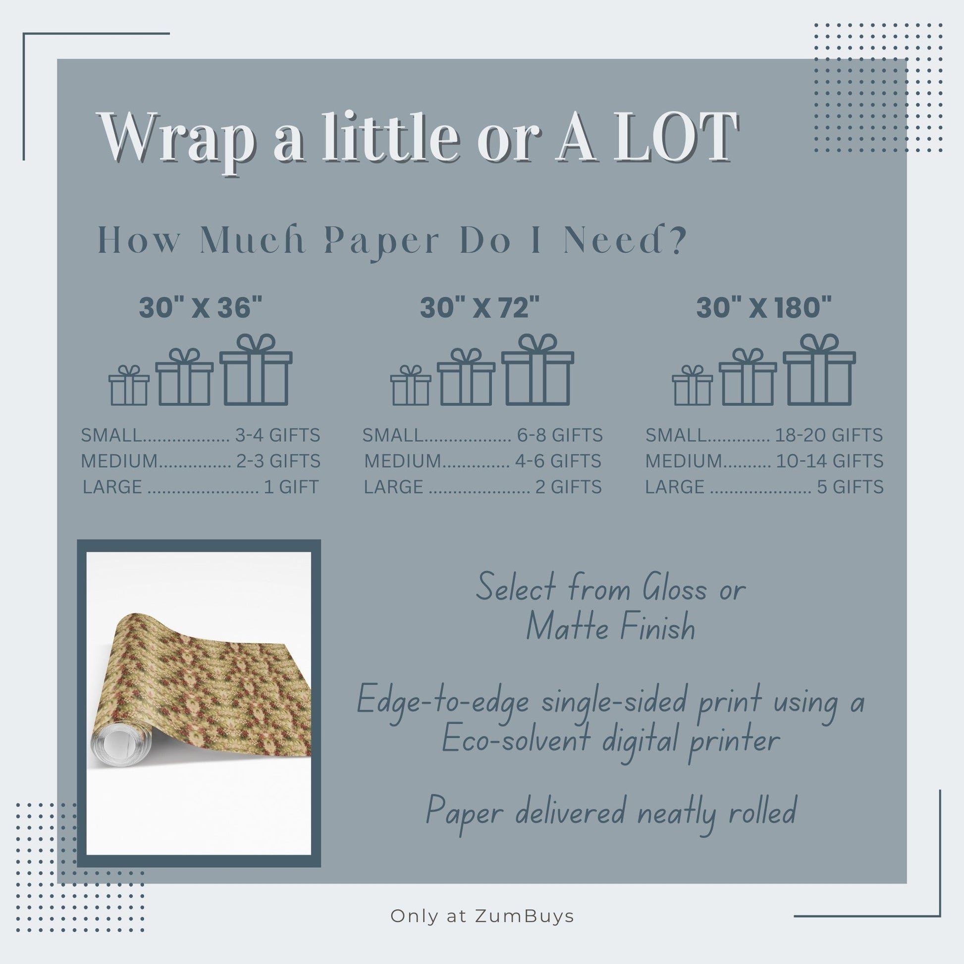 Vintage Mistletoe Wrapping Paper - ZumBuys