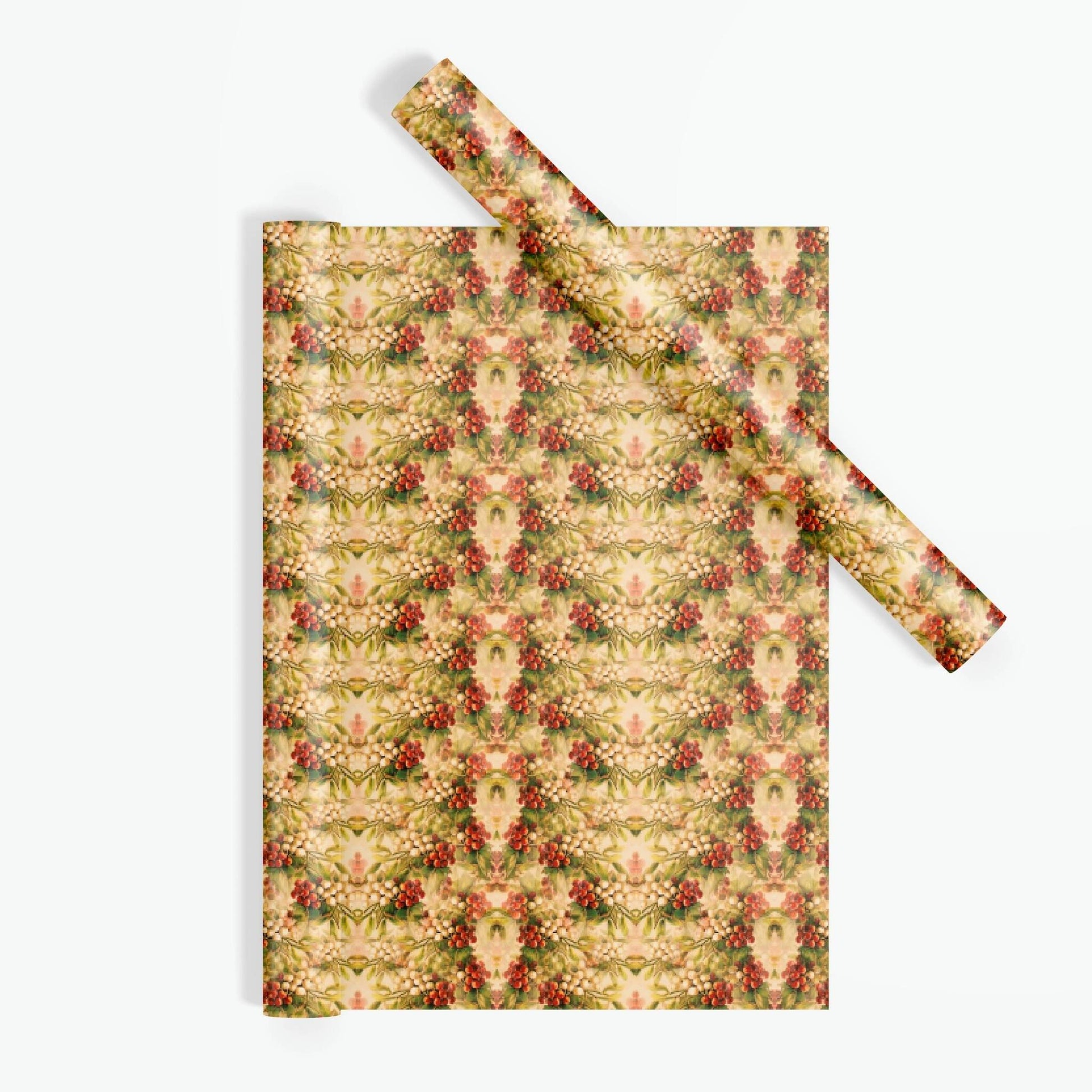 Vintage Mistletoe Wrapping Paper - ZumBuys