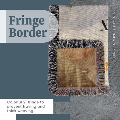 Vintage Pumpkin Express Woven Blankets - ZumBuys