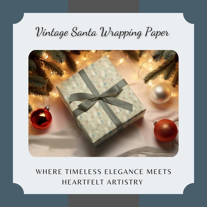 Vintage Santa Wrapping Paper - ZumBuys