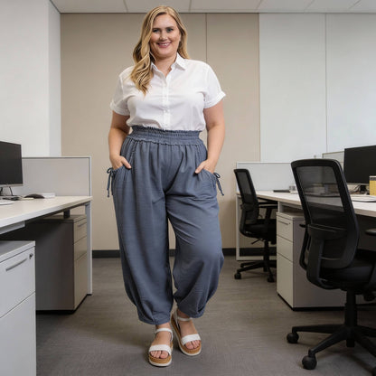 Voluminous Relaxed Fit Pant With Side Pocket - ZumBuys