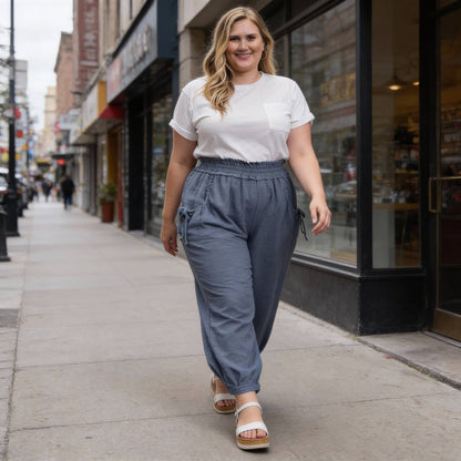 Voluminous Relaxed Fit Pant With Side Pocket - ZumBuys