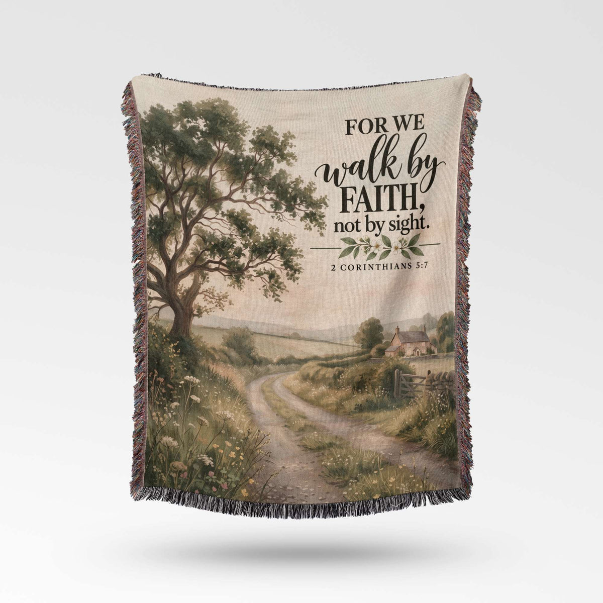Walk By Faith Woven Blanket - ZumBuys