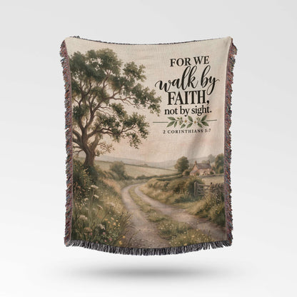 Walk By Faith Woven Blanket - ZumBuys