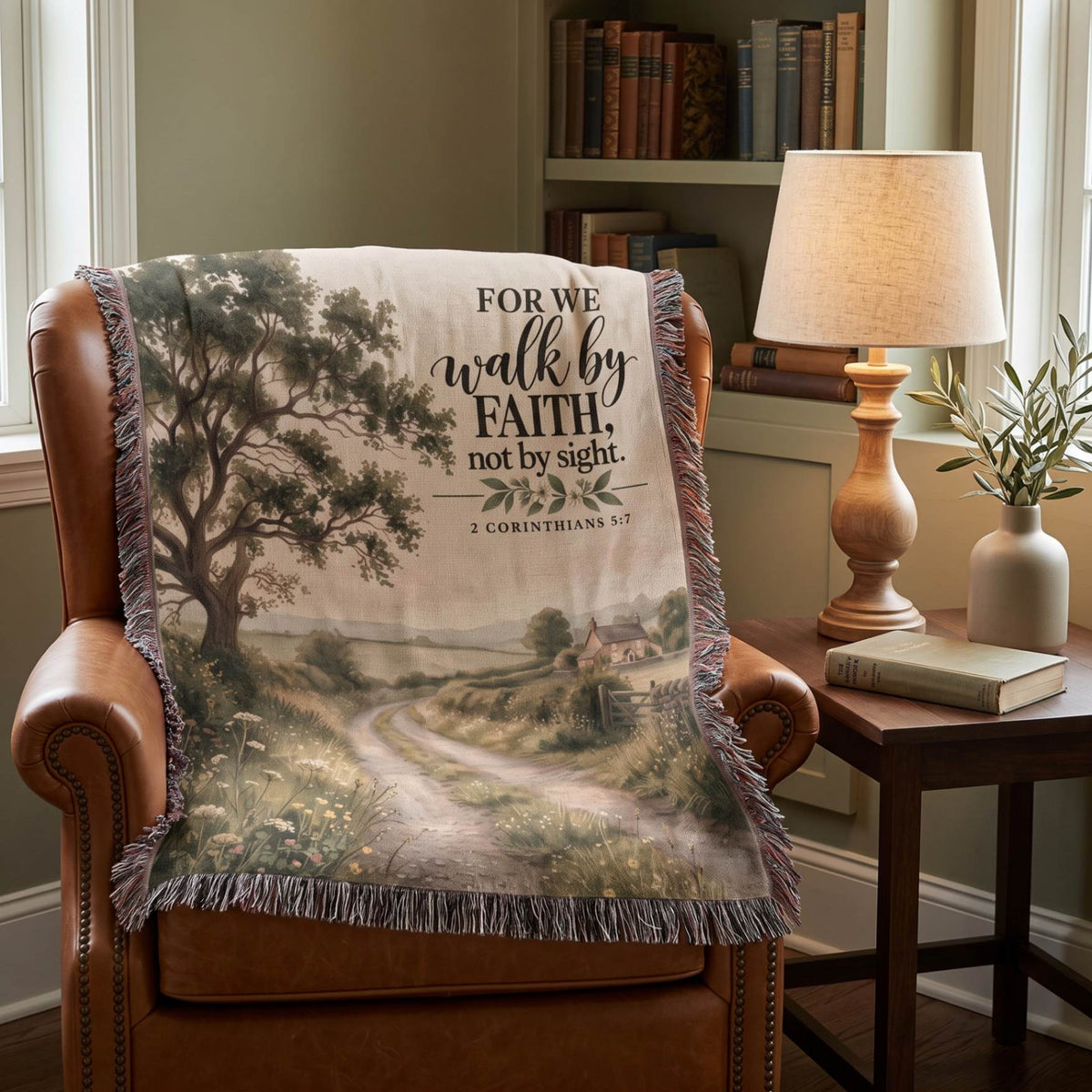Walk By Faith Woven Blanket - ZumBuys