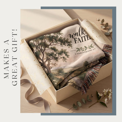 Walk By Faith Woven Blanket - ZumBuys