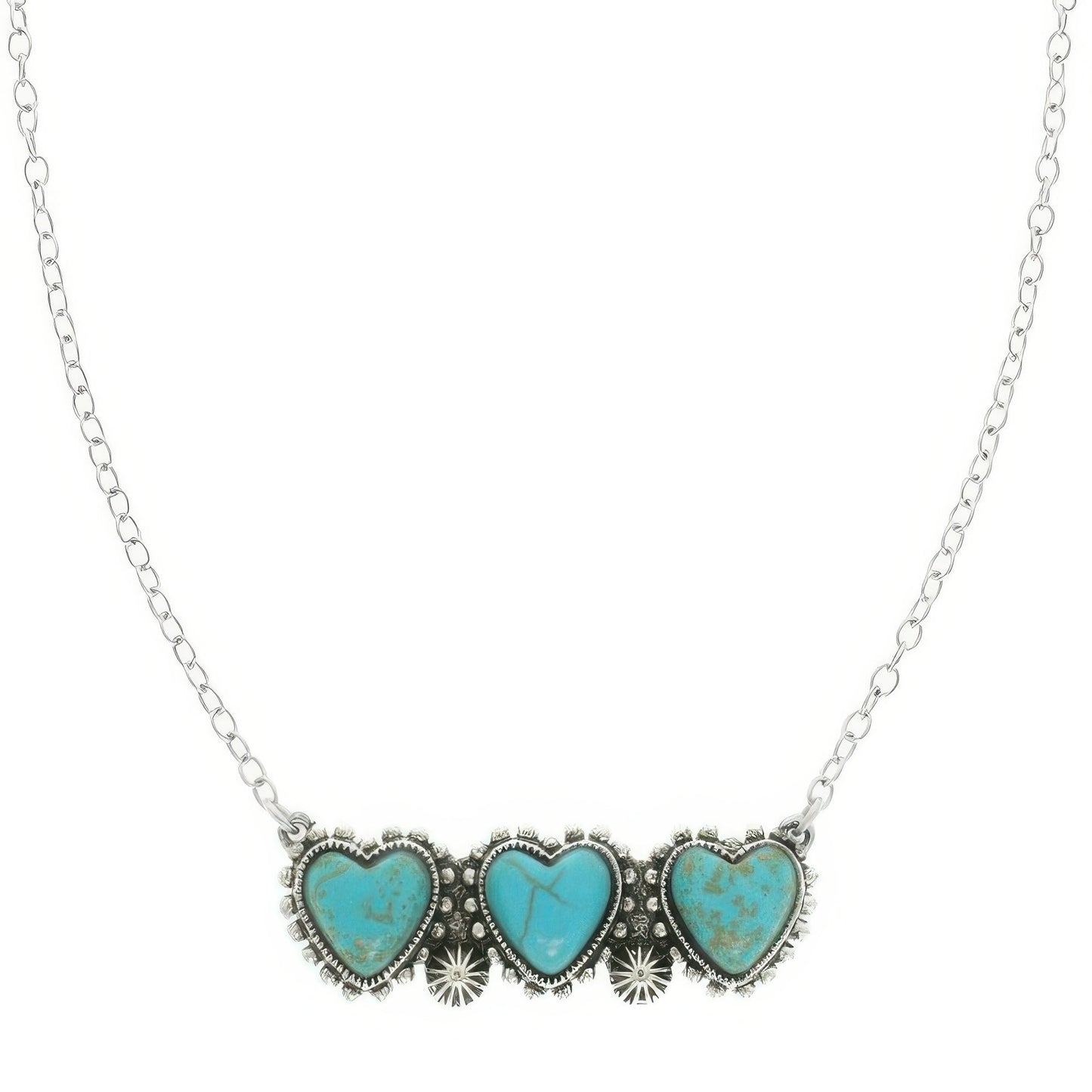 Western Jeweled Heart Pendant Necklace - ZumBuys