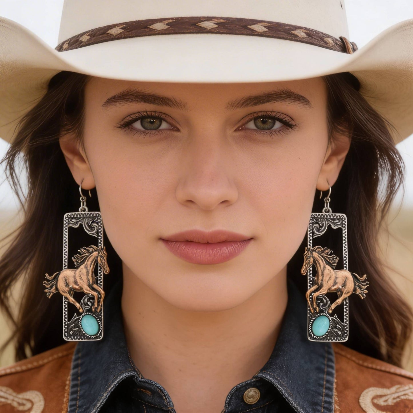 Western Wild Horse Dangle Earrings - ZumBuys