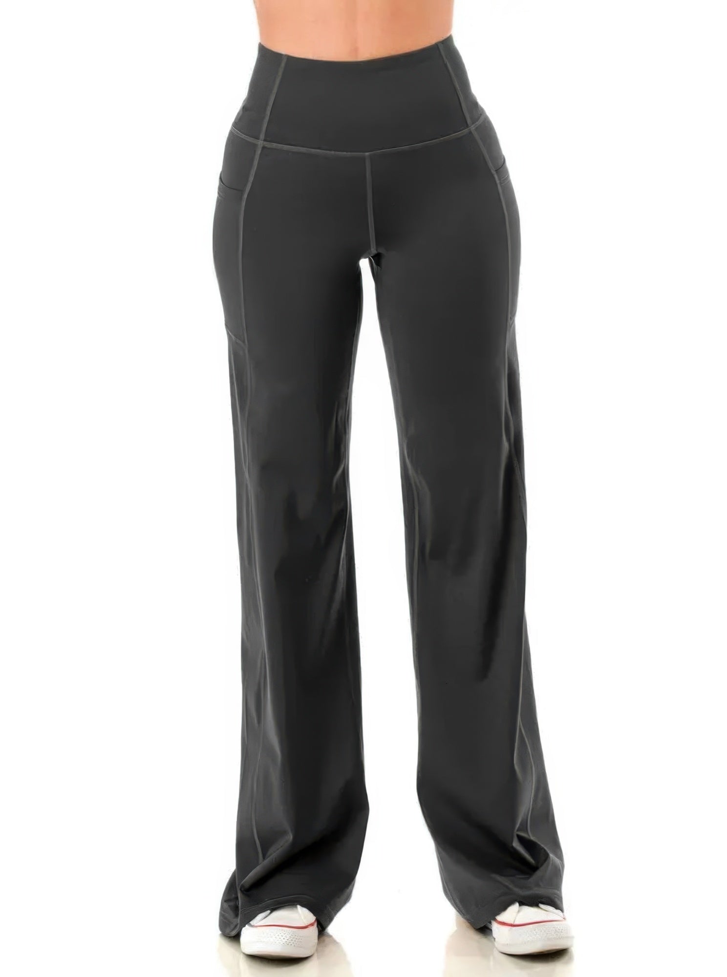 Wide Leg Flare Yoga Pants - ZumBuys
