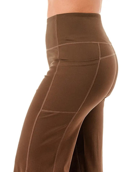 Wide Leg Flare Yoga Pants - ZumBuys