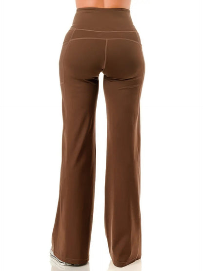 Wide Leg Flare Yoga Pants - ZumBuys