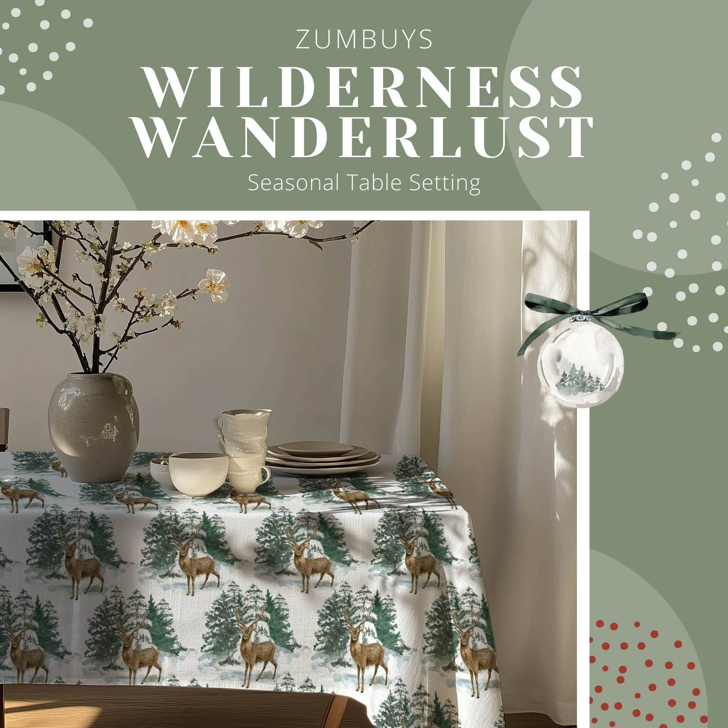 Wilderness Wanderlust Tablecloth - ZumBuys