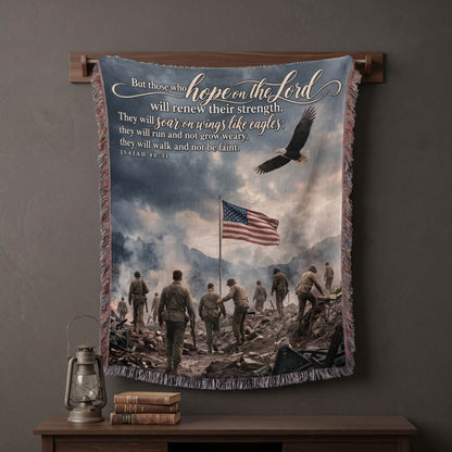Wings of Hope Woven Blanket - ZumBuys