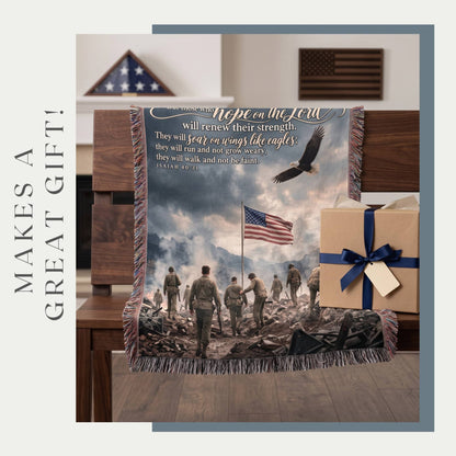 Wings of Hope Woven Blanket - ZumBuys