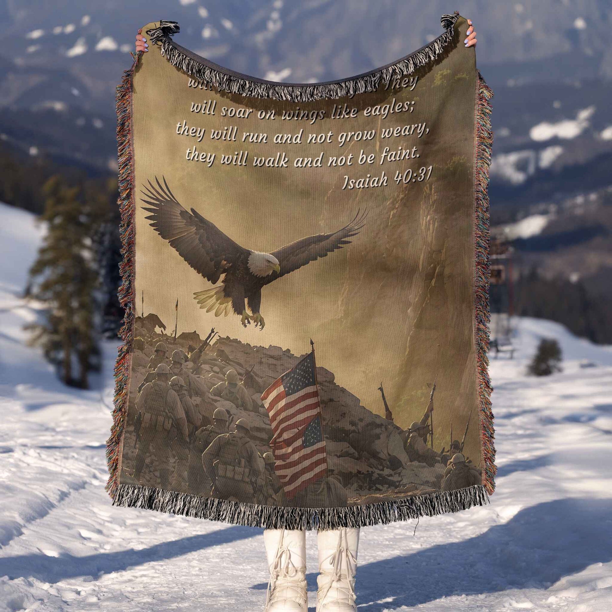 Wings of Hope Woven Blankets - ZumBuys