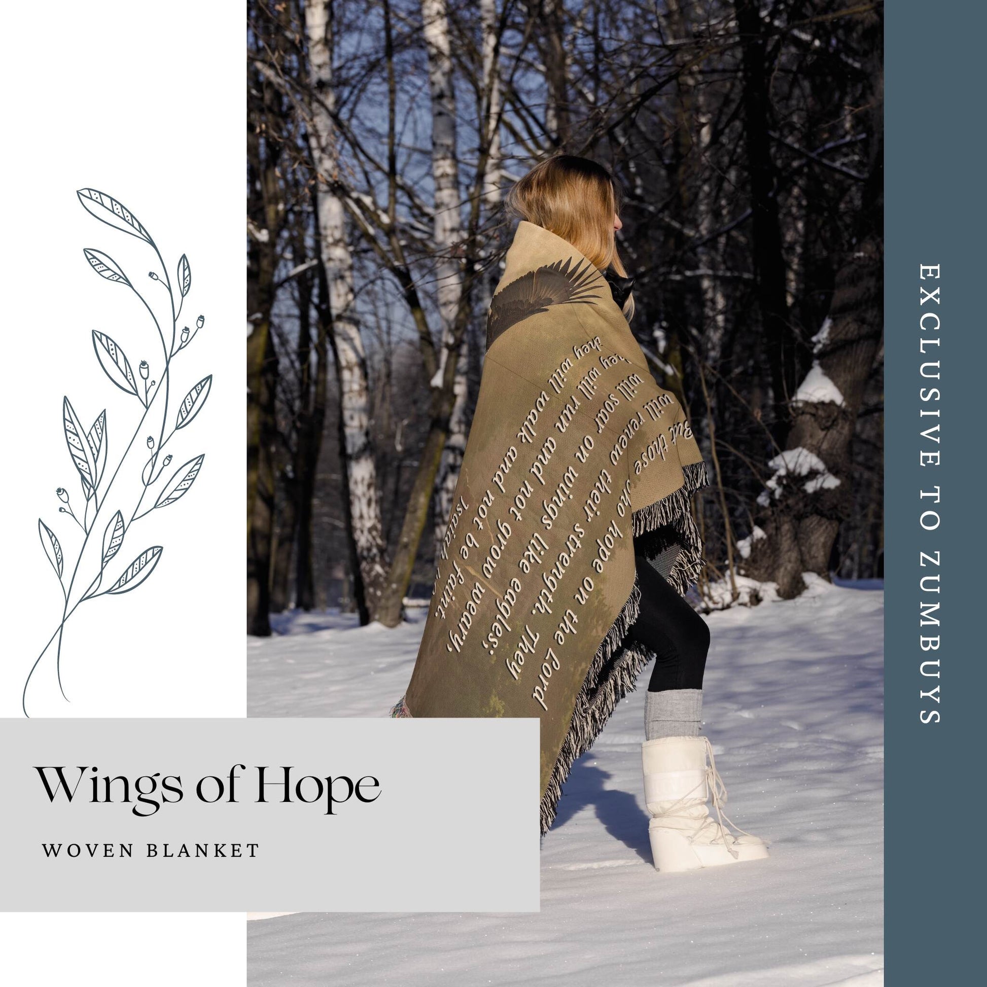 Wings of Hope Woven Blankets - ZumBuys