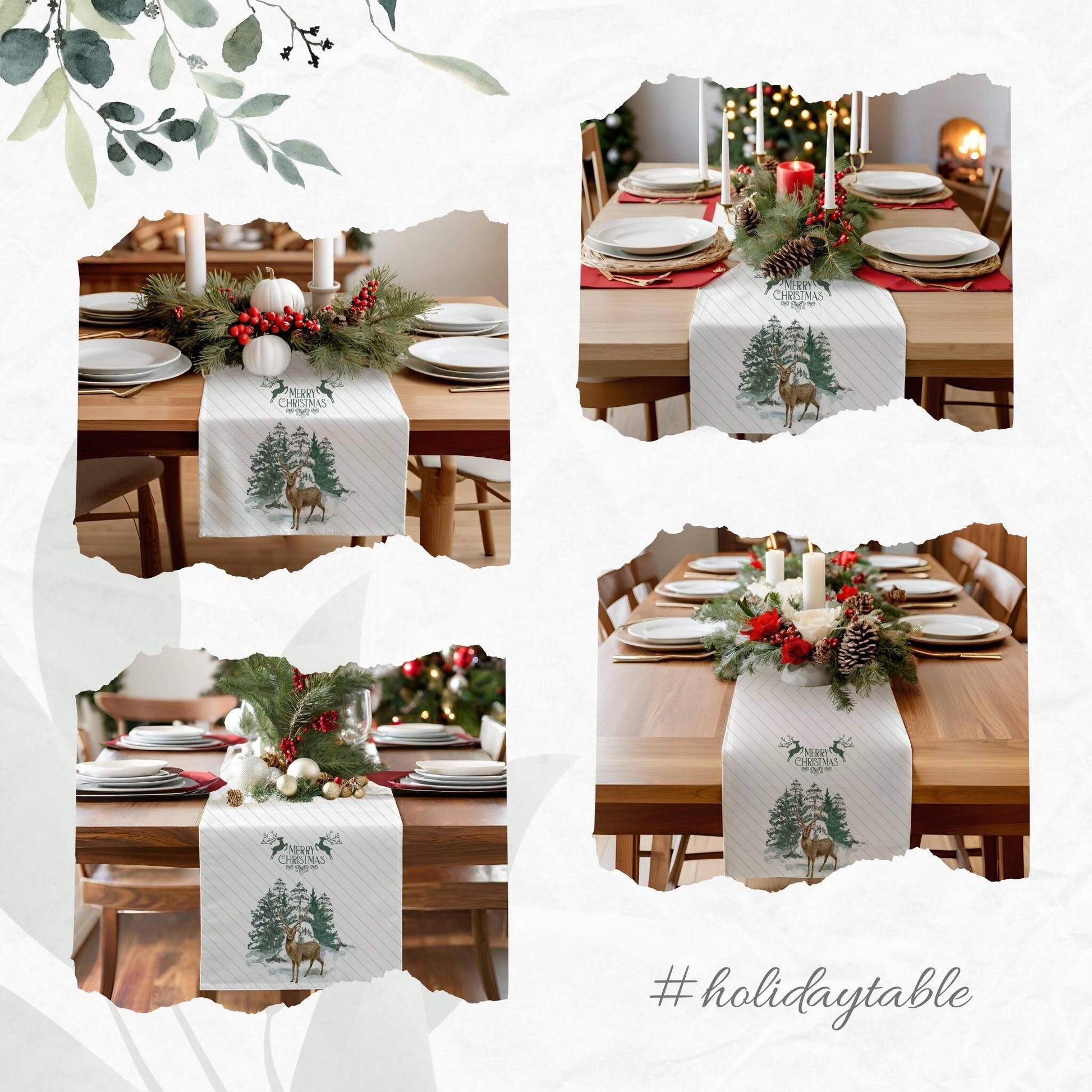 Winter Wishes Table Runner (Cotton, Poly) - ZumBuys