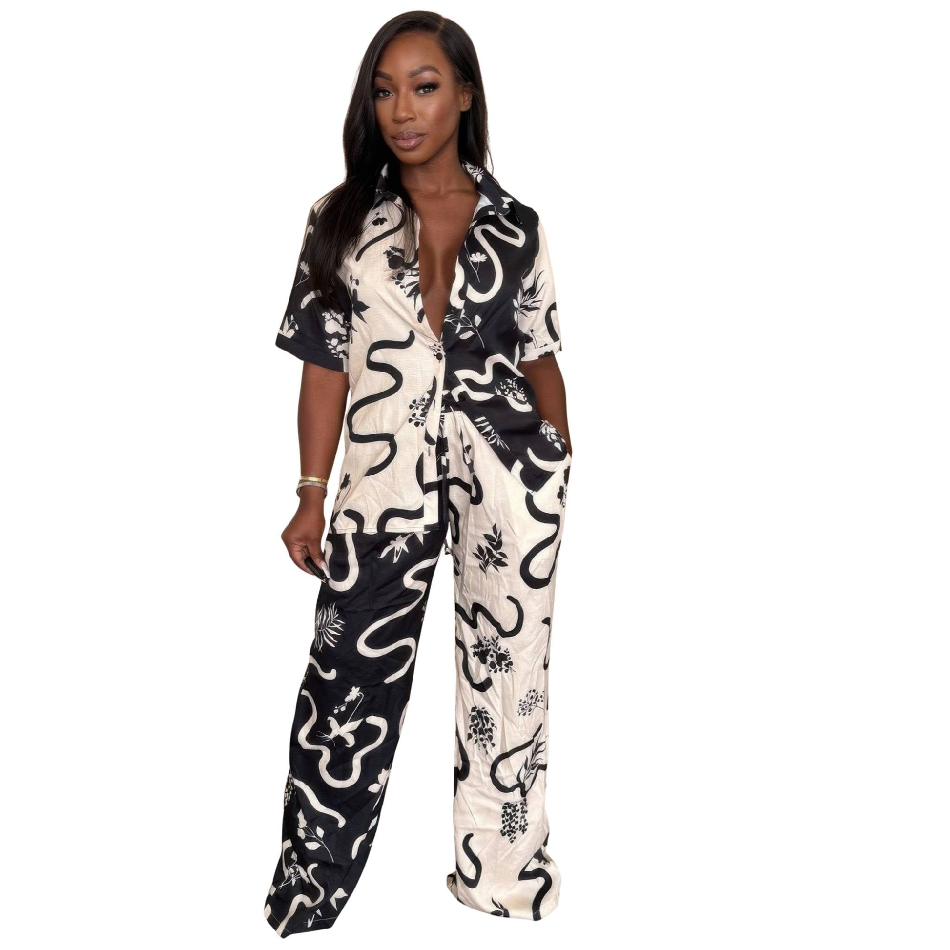 Woman's Resort Wear Pant Set - ZumBuys