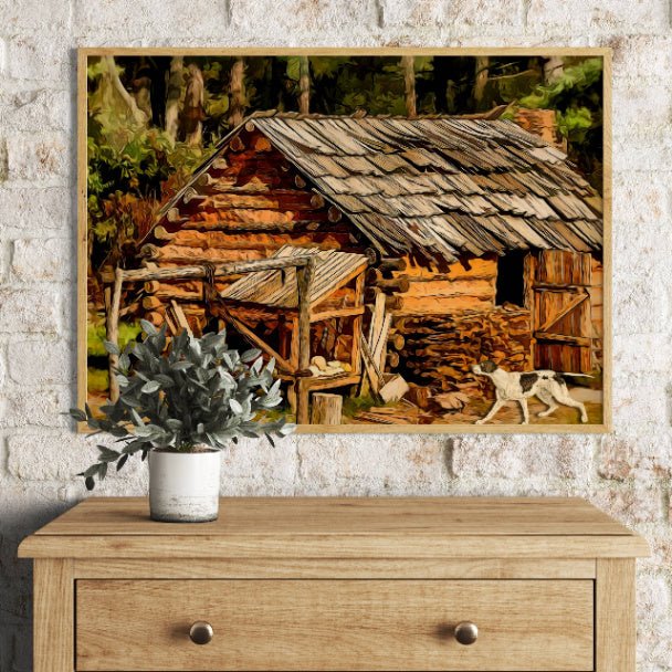 Woodland Shanty Framed Art - ZumBuys