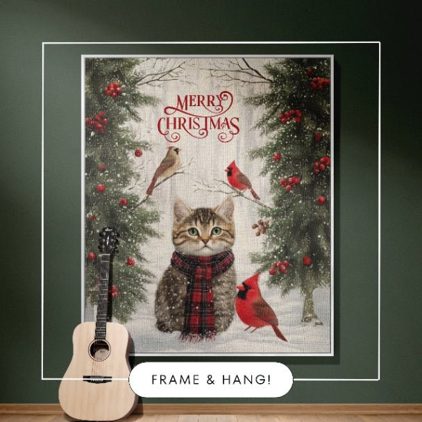 Yuletide Whiskers and Wings Woven Blankets - ZumBuys