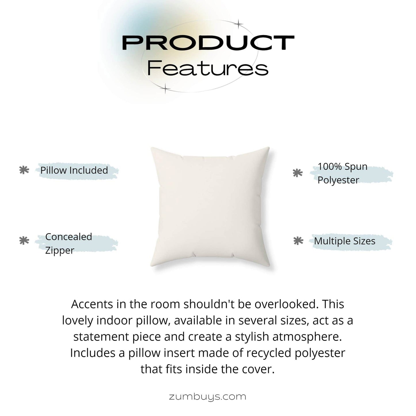 Arklife Square Pillow - ZumBuys