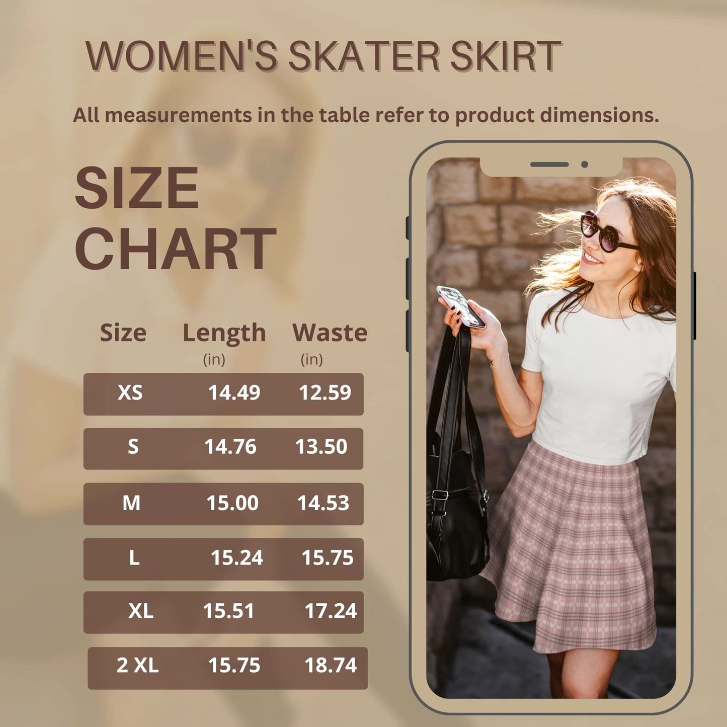 Autumn Time Women's Skater Skirt - ZumBuys