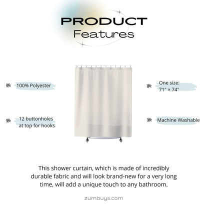 Baroque Pearl Grey Shower Curtains - ZumBuys