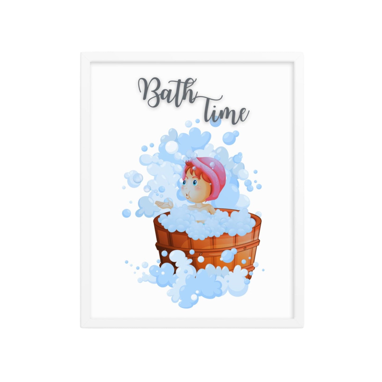Bath Time Bubbles Framed Artwork - ZumBuys