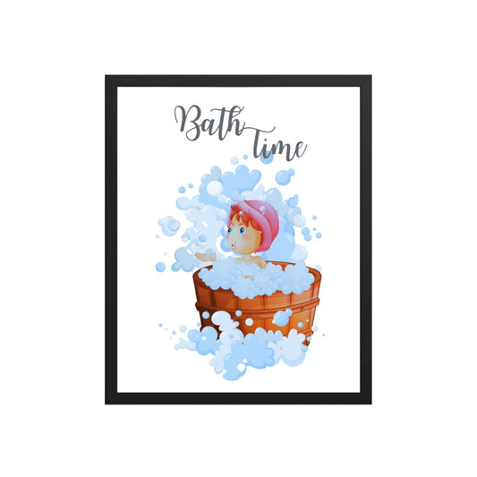 Bath Time Bubbles Framed Artwork - ZumBuys