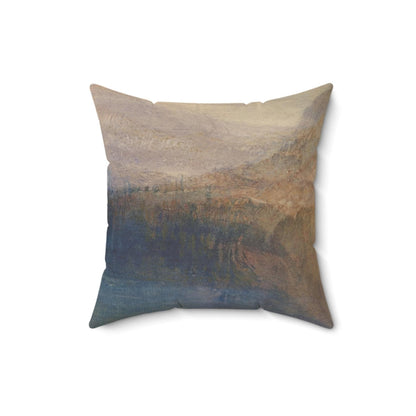 Blue Lake Faux Suede Square Pillow - ZumBuys