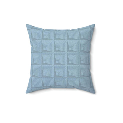 Blue Square Echo Spun Polyester Square Pillow Case - ZumBuys