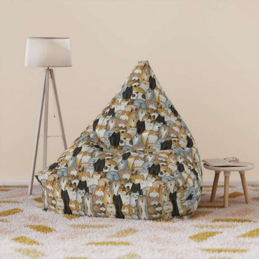 Cat Craze Bean Bag Chair Cover - ZumBuys
