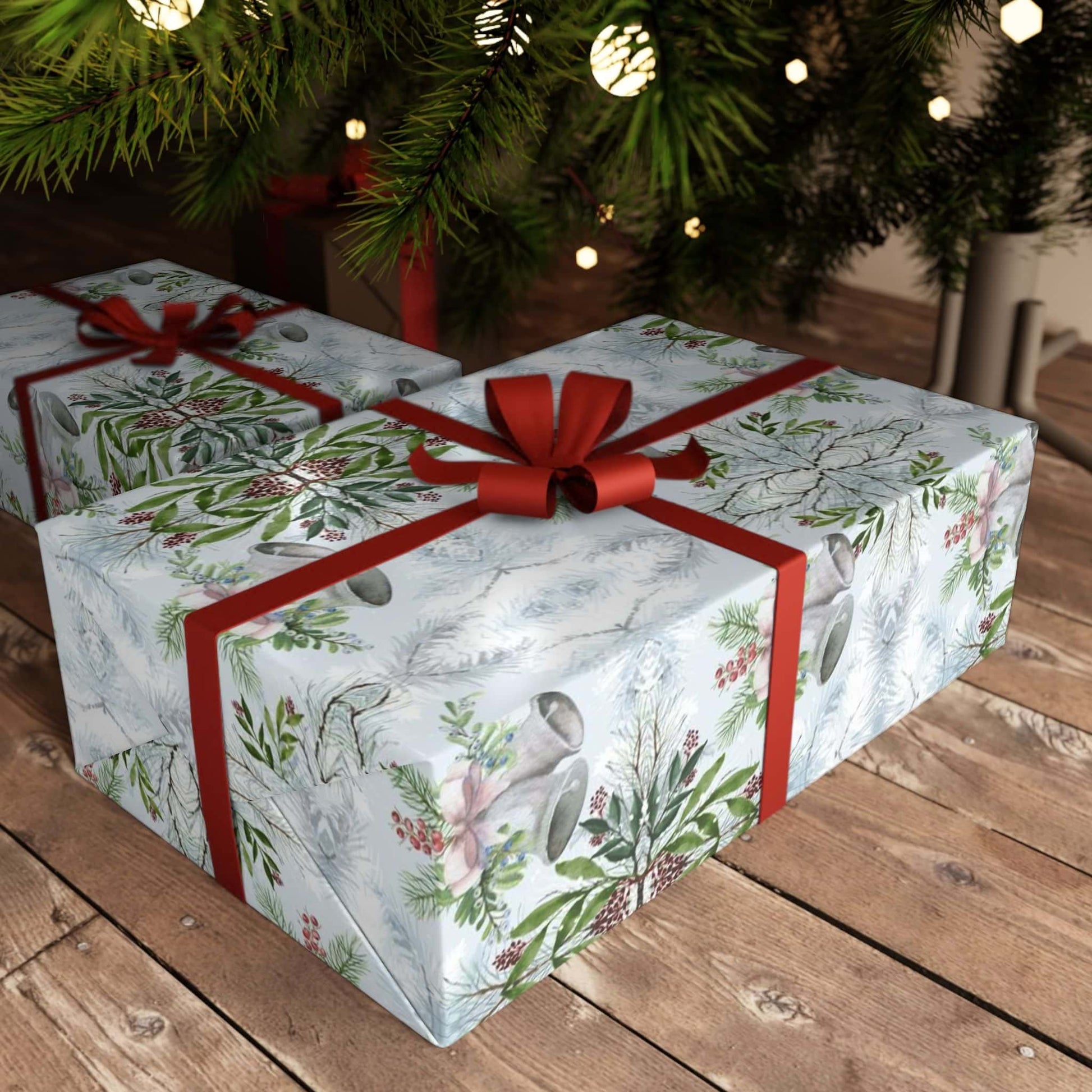 Christmas Bells Wrapping Paper - ZumBuys