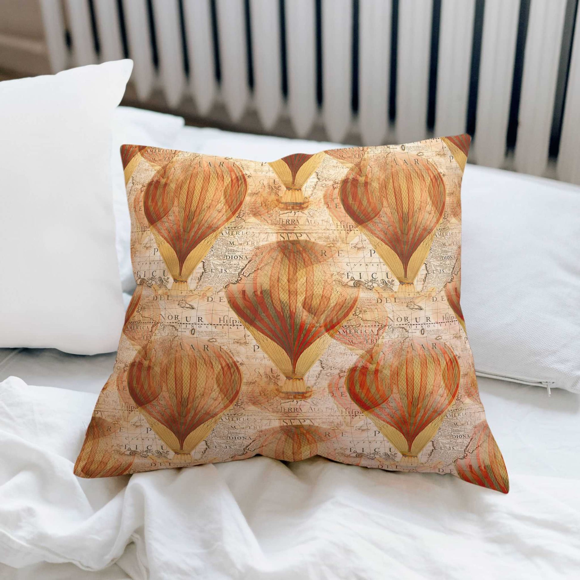 Classy Airship Charm Spun Polyester Square Pillow Cover - ZumBuys