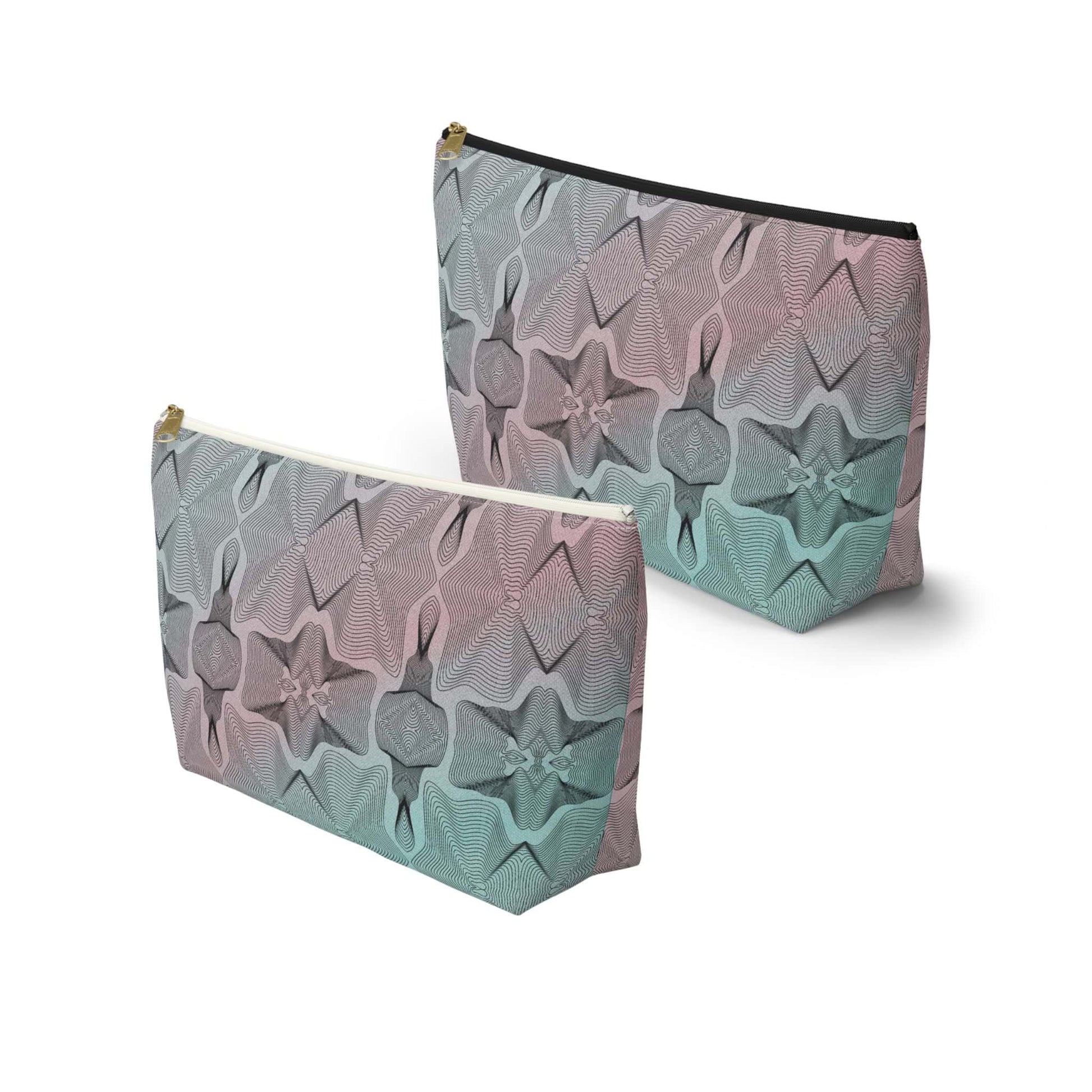 Cosmic Lines Accessory Pouch w T-bottom - ZumBuys