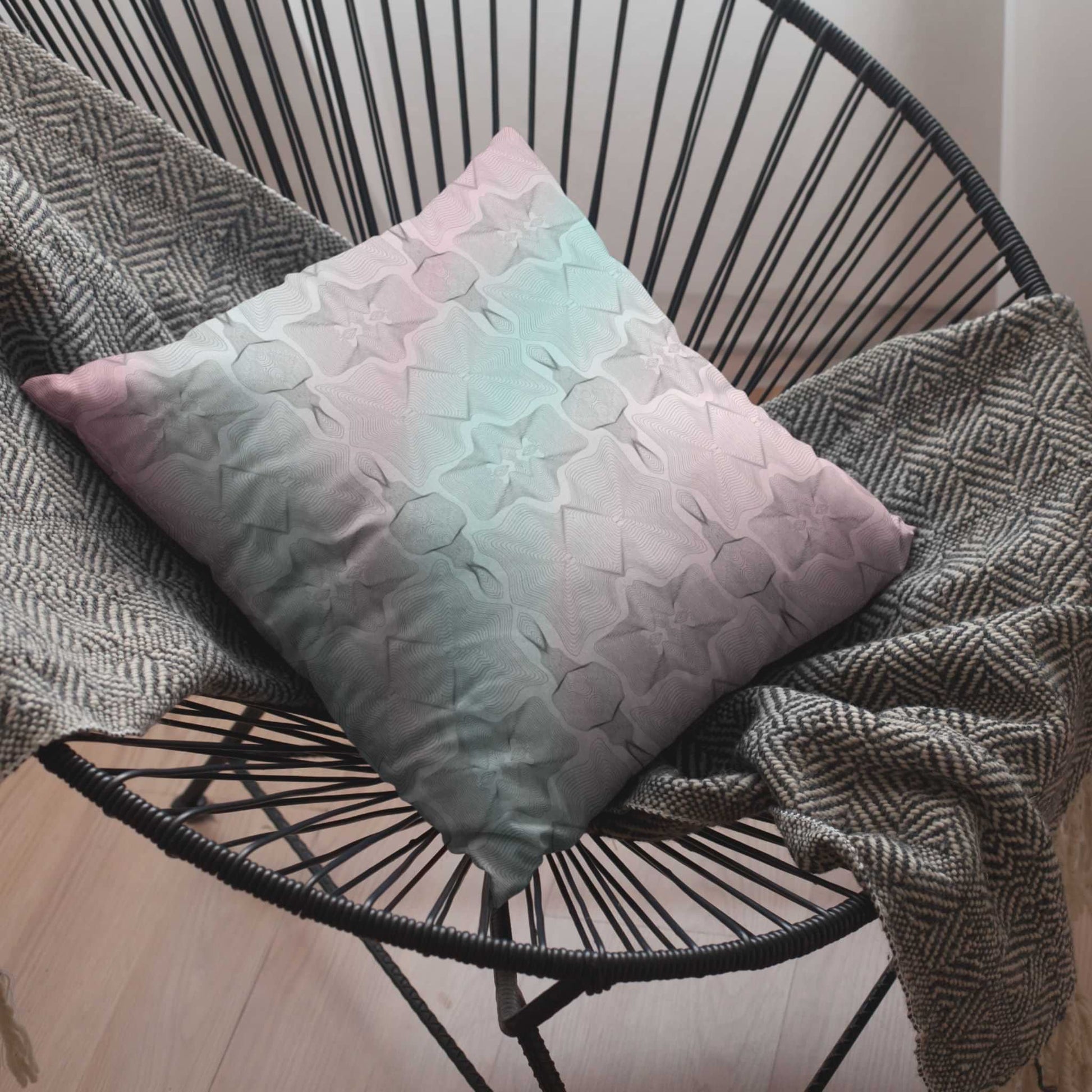 Cosmic Lines Spun Polyester Square Pillow - ZumBuys