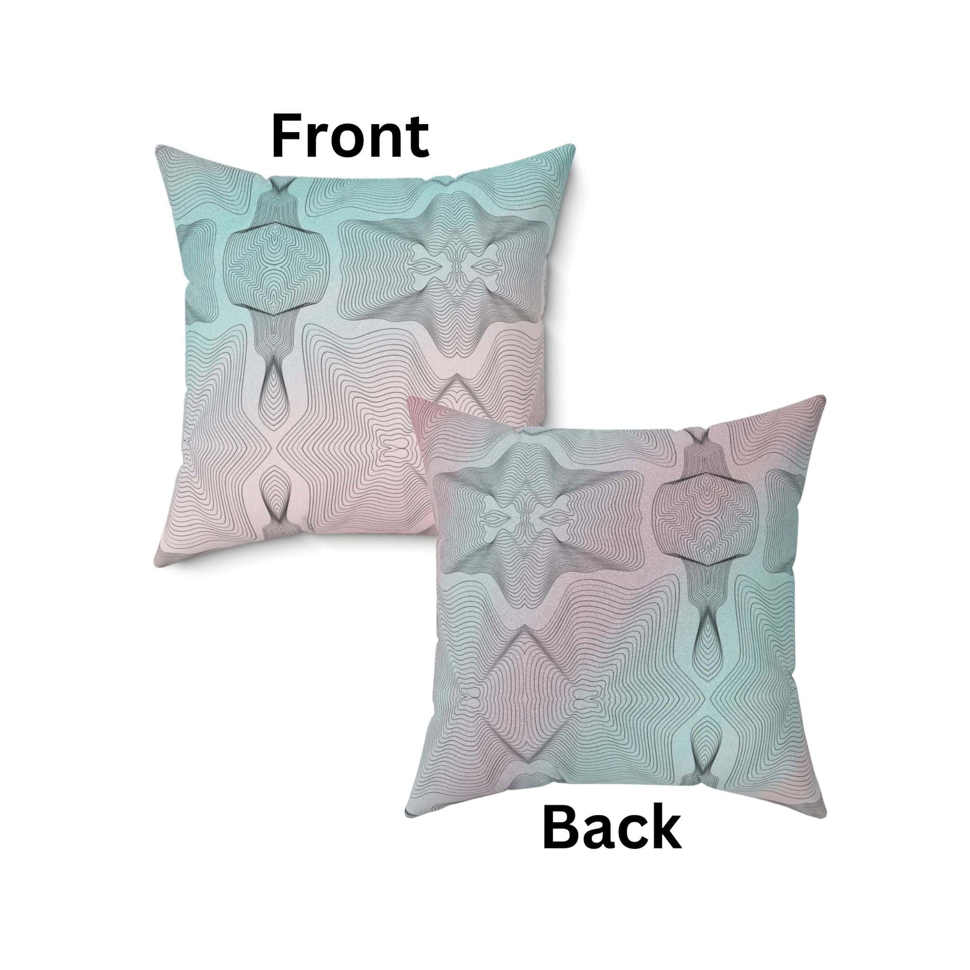 Cosmic Lines Spun Polyester Square Pillow Cover - ZumBuys
