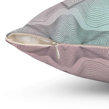 Cosmic Lines Spun Polyester Square Pillow Cover - ZumBuys