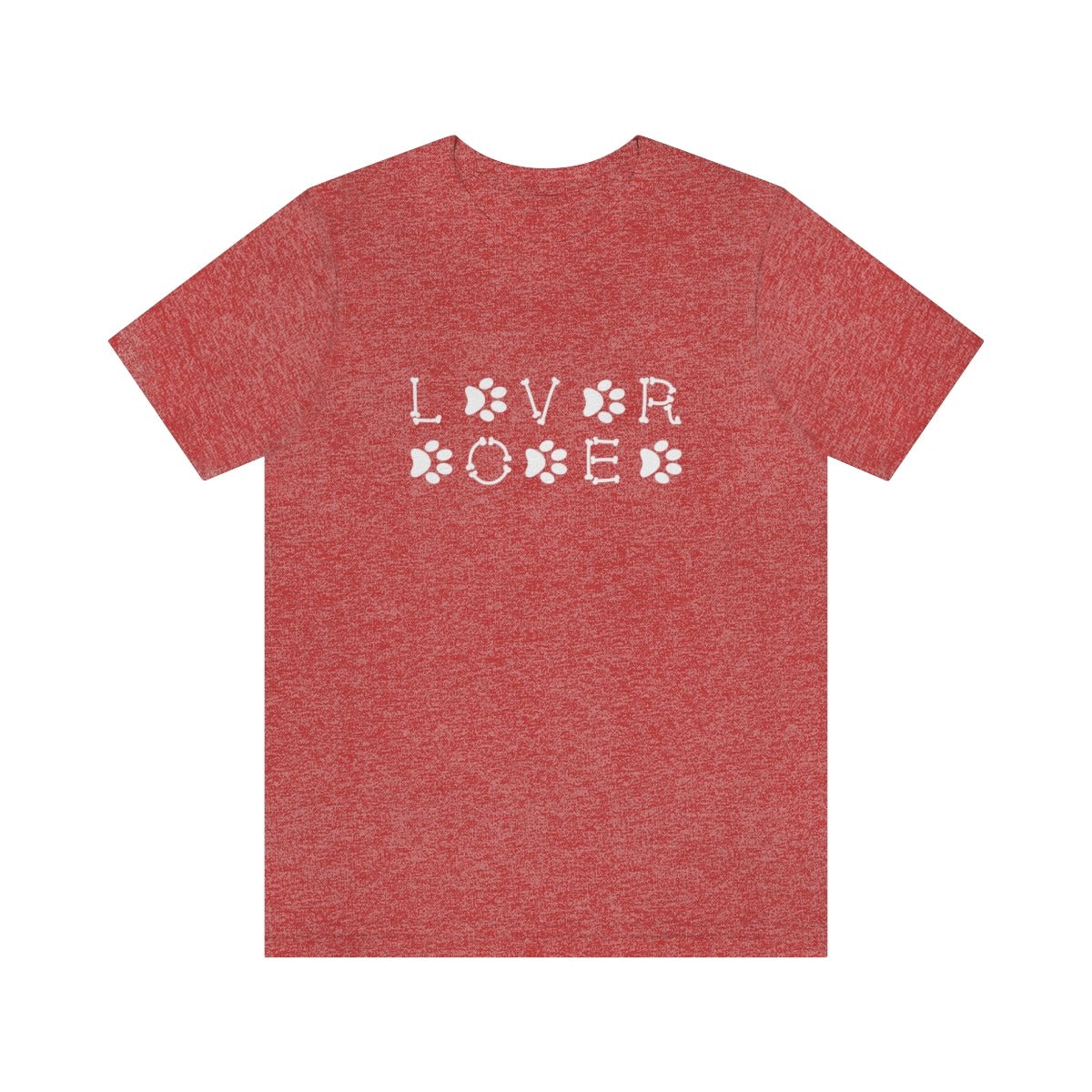 Dog Lover Men's Heathered Red Jersey Short Sleeve Tee - ZumBuys