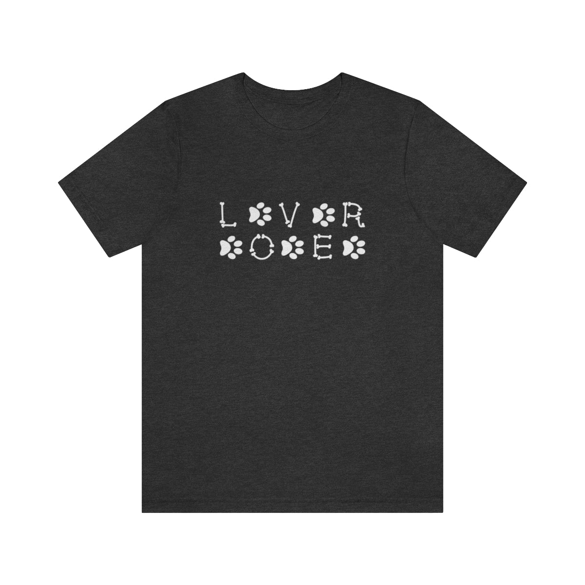 Dog Lover Women's Dark Gray Jersey Short Sleeve Tee - ZumBuys