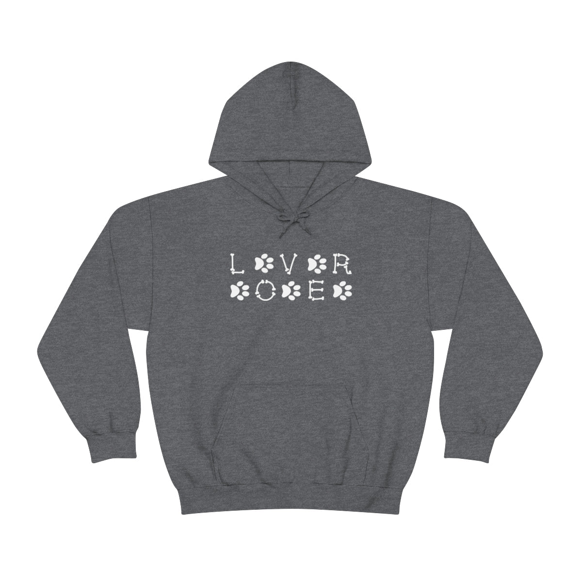 Dog Lover's Men's Heathered Dark Grey Heavy Blend™ Hooded Sweatshirt - ZumBuys