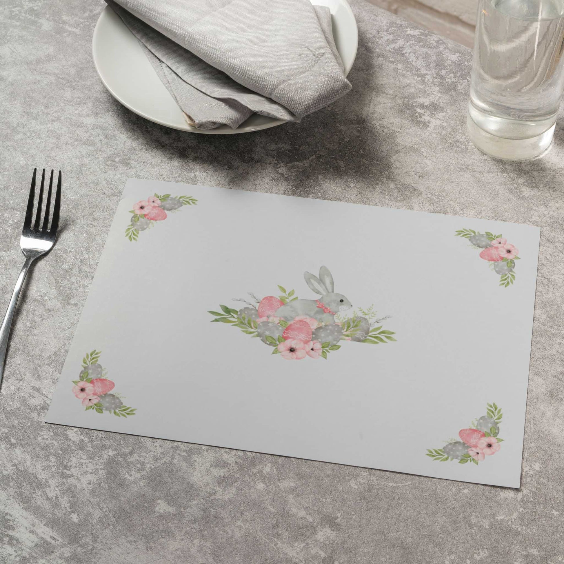 Eggciting Easter Bunny Placemat - ZumBuys