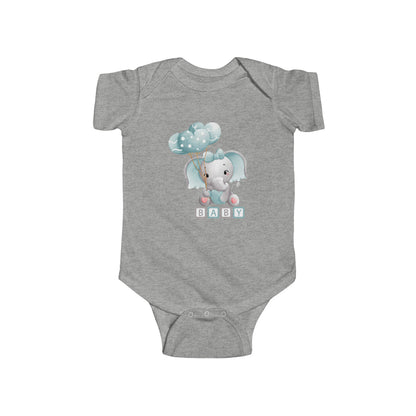 Elephant Baby Unisex Infant Fine Jersey Bodysuit - ZumBuys